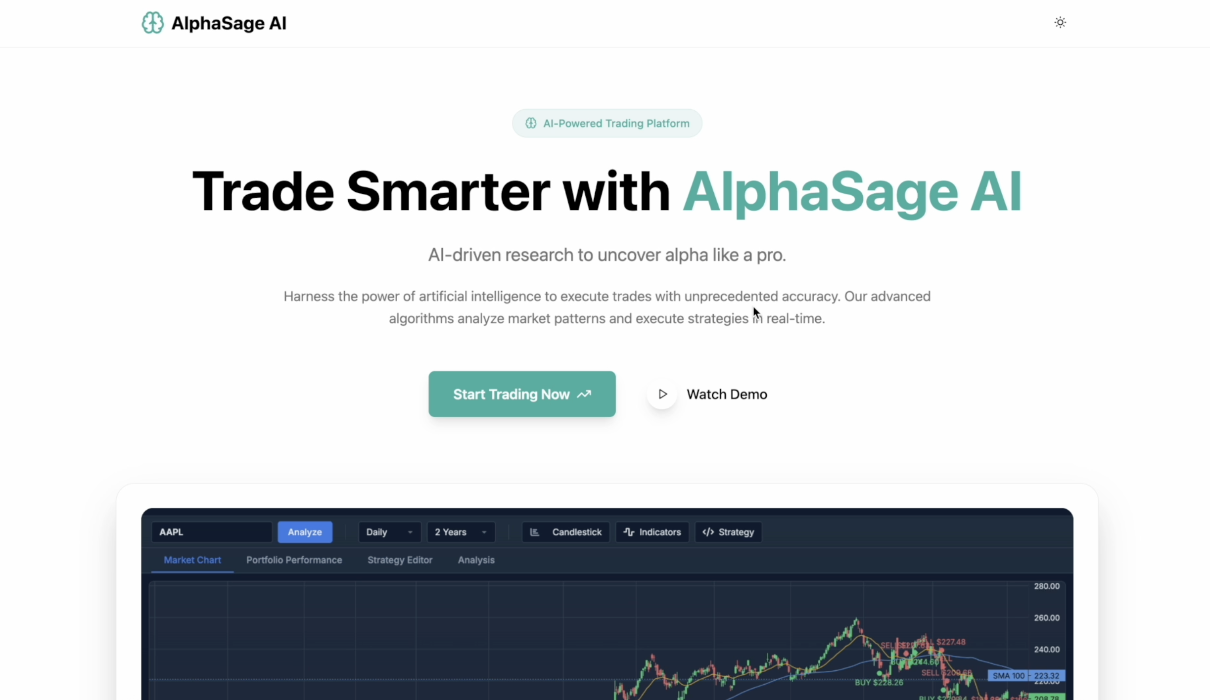 AlphaSage AI: AI-Powered Trading & Investment Platform